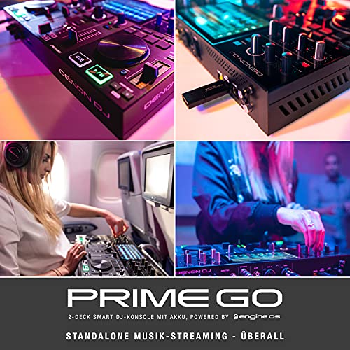 DJ/LJ Set Console + Lichtkontrolle - Denon DJ PRIME GO tragbare DJ-Konsole mit 2 Decks, WLAN- Streaming und SoundSwitch… - Image 6