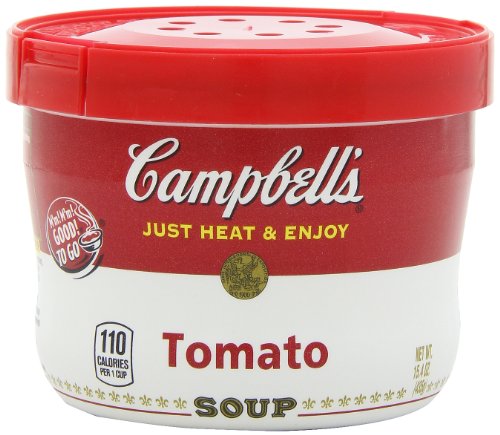 Campbell's Tomato Soup Microwavable Bowl, 15.4 oz. (Pack of 8)