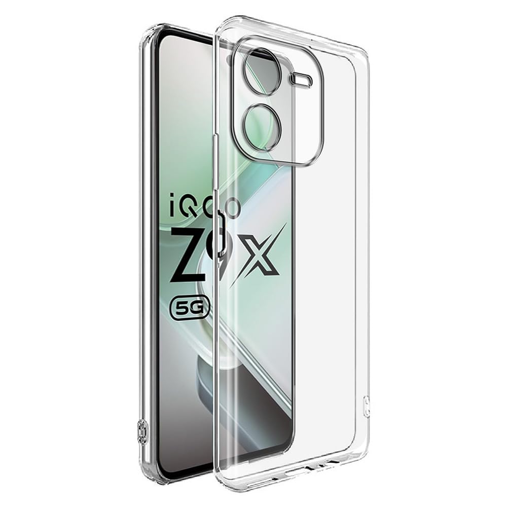 Amazon Brand- Solimo Basic Case for iQOO Z9x 5G (Silicone_Transparent) (B0D6348G29) Amazon Price History, Amazon Price Tracker