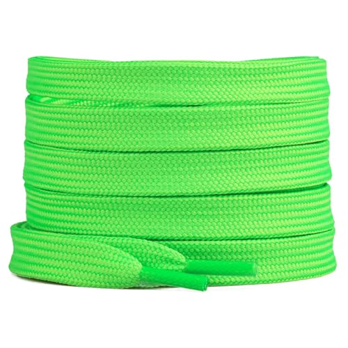Image of Booyckiy [2 Pairs] 2 /5 inch Flat Shoelaces 16 Colors Shoe Laces in 36 inch-63 inch