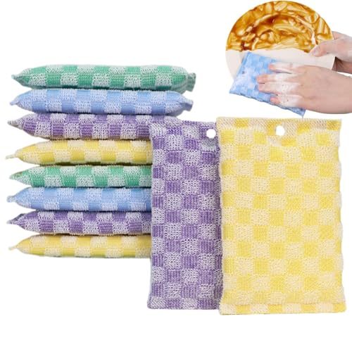 Bayetas Multiusos De Alambre para Limpieza Cocina - Estropajo De Lana De Acero - Reutilizable Absorbente Multiusos Doble Cara para Cocina Fregadero Vitrocerámica Cuencos