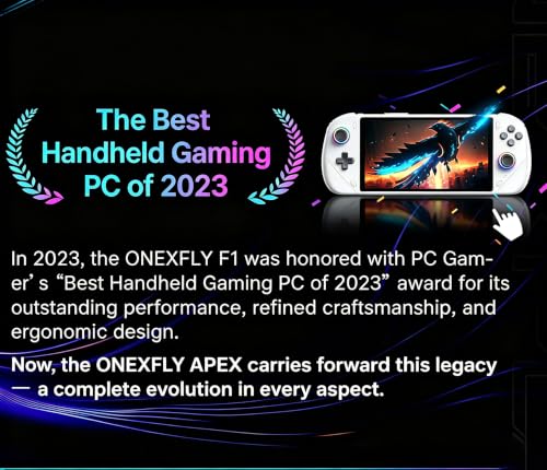 Image of OneXFly Apex Handheld Game Console 8 inch Touchscreen Win11 AMD Ryzen AI Max 395 Radeon 8060S 64GB LPDDR5X RAM /1TB SSD (White)