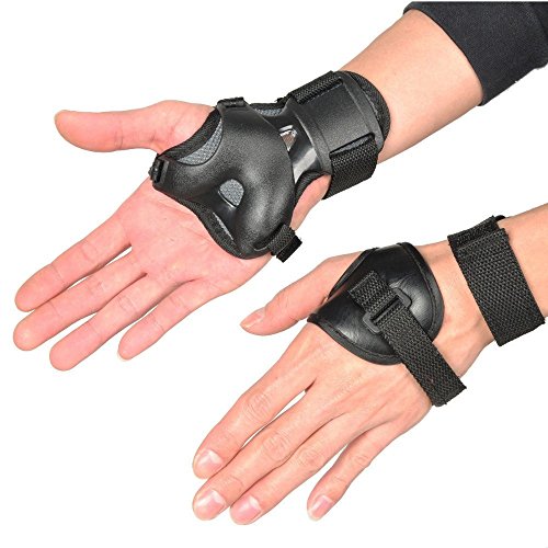 Kit Proteção Patins E Skate Winmax - Joelheiras Cotoveleiras E Protetores Para O Pulso - Preto