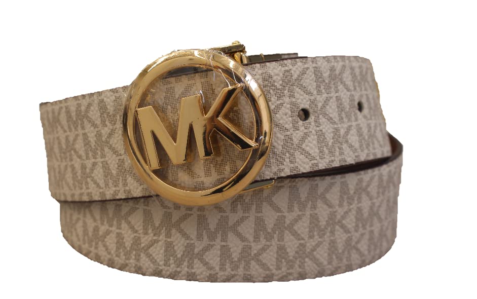 Michael Kors Wendbarer Gürtel mit Schnalle, Vanille, S