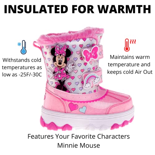 Girls Cartoon Character Boots, Water Resistant Snow Boots (Toddler/Little Kid)2