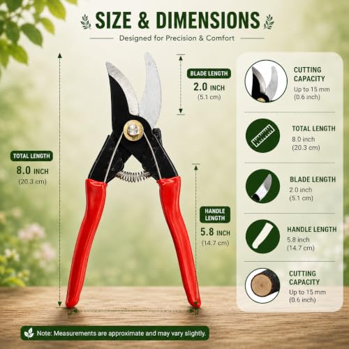 Image of Indian Gardens - Germen Cutter Tool | Garden Grafting & Pruning Cutter for Plants | Heavy Duty Gardening Tool for Plant Propagation & Nursery Use