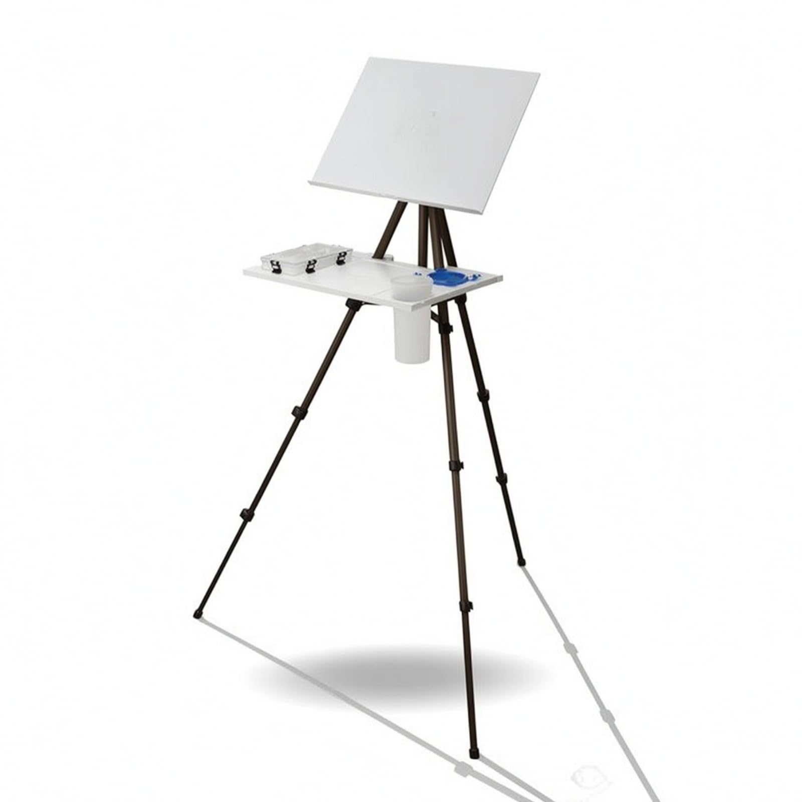 Milageto Chevalet Pliable Polyvalent Chevalet avec Plateau Robuste Support pour Plein Air, Déplacement, Atelier