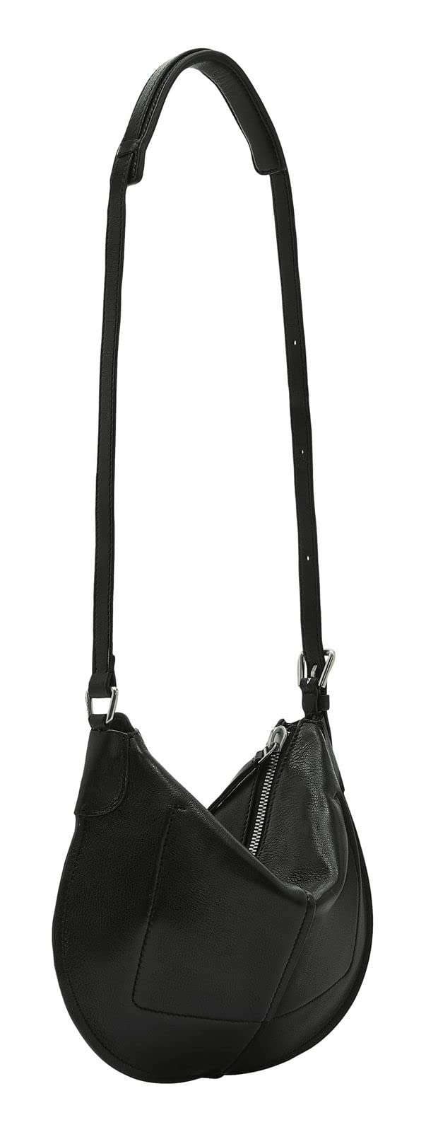 Liebeskind Berlin NAOMI NATURAL SHEEP-HOBO S, Women’s Hobo S, 9999-Black, Small -
