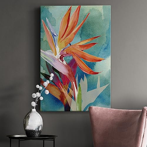 Renditions Gallery Canvas Nature Decor Home Paintings & Prints Vivid color Birds of Paradise Flowers Abstract Wall Artwork for Living Room Office Kitchen - 12"X18" LT527 by Renditions Gallery - Used condition - Image 4