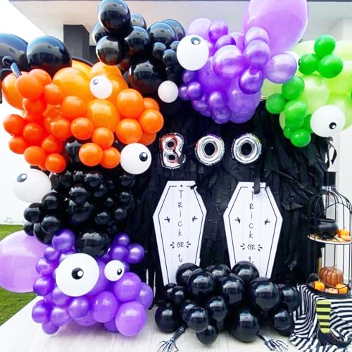 Image of Voircoloria 90pack Purple Balloons Different Size 18 /12 /10 /5 Inch Purple Balloon Garland Arch Kit for Halloween, Graduation, Wedding, Birthday, Baby Shower, Anniversary Party Decorations