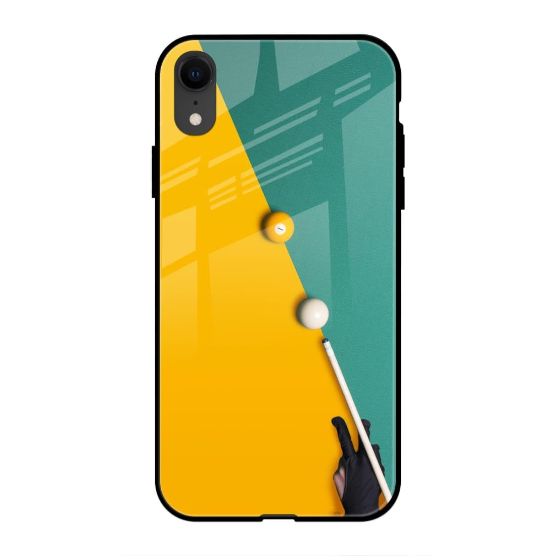 SmashItUp Pool/Snoker/Multicolour/Pattern/Abstract/Unique Design Designer Printed Glass Case Mobile Back Cover for iPhone XR (TPU+Glass)