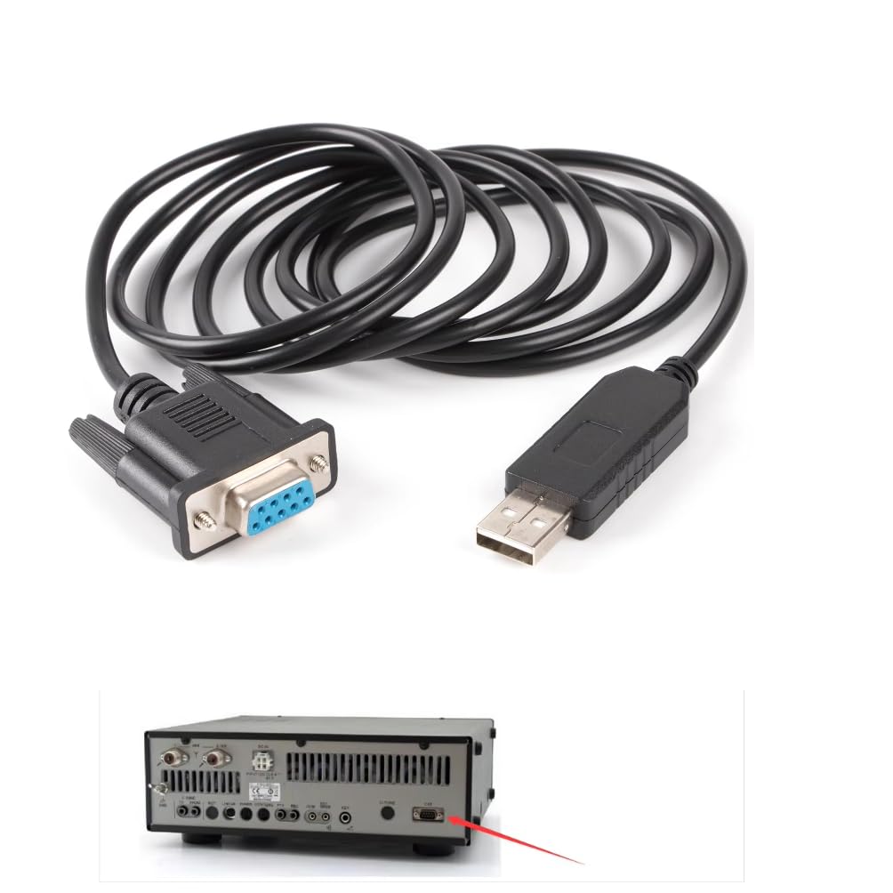 USB CAT Programming Cable FT231XS Chip USB DB9 Female Serial RS232 Communication Adapter Cable for Yaesu FT-450 FT-950 FT-1000MP FT-2000 FT-9000 ST-9F