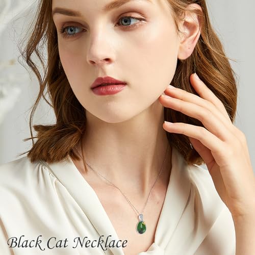Green Jade Necklace Sterling Silver Teardrop Hummingbird/Dragonfly/Butterfly/Bee/Cat/Cardinal/Owl/Fox/Sloth Natural Jade Jewelry Birthday Christmas Gifts Women Mom Wife2