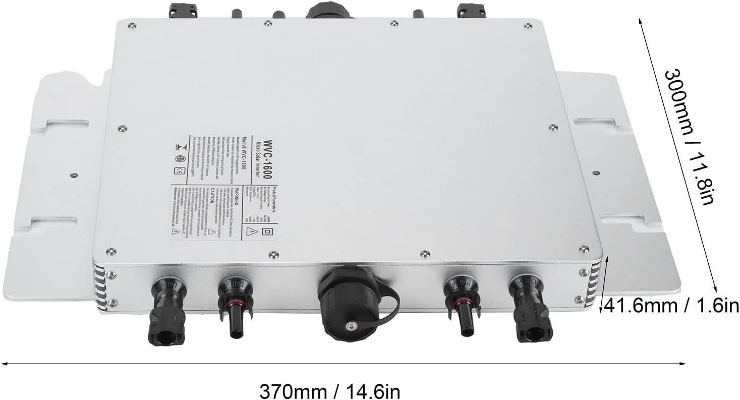 WVC 1600W Grid Connect Solar Inverter IP65 Impermeabile Rilevamento Automatico AC Micro Inverter 120/230V