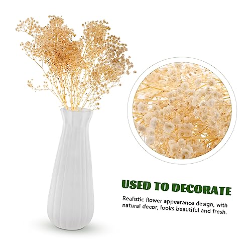 Ramo de flores secas OUNONA Gypsophila blanco decorativo miniatura 5