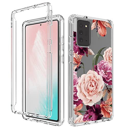 Coque Galaxy Note 20 5G anti-choc évite les bris d'écran fleur violette