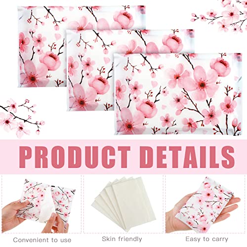 Image of Geyee 50 Pack Travel Tissue Packets Facial Paper Napkins, Cherry Blossoms