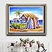Lapoea DIY Oil Painting Paint by Number Kits Painting for Adults and Kids Arts Craft for Home Wall Decor Surf Shack 40x50CM