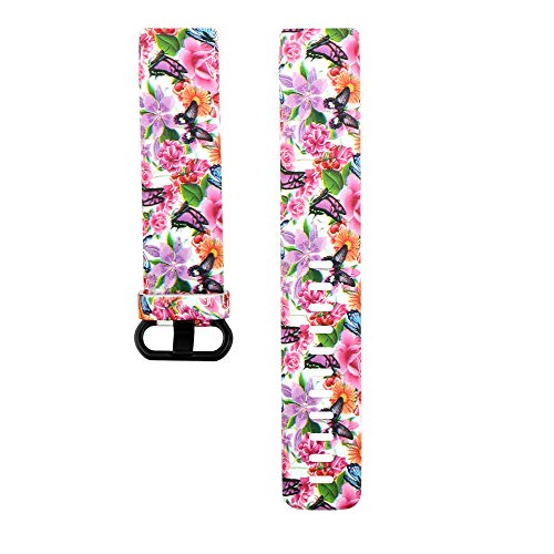 Preisvergleich Produktbild NIUQY Tragbarer Mode Personalisiert Ersatz mode armband silikonband armband Geeignet Kompatibel mit / Ersatz für fitbit charge 3 Einstellbare klassischen Uhrendesign