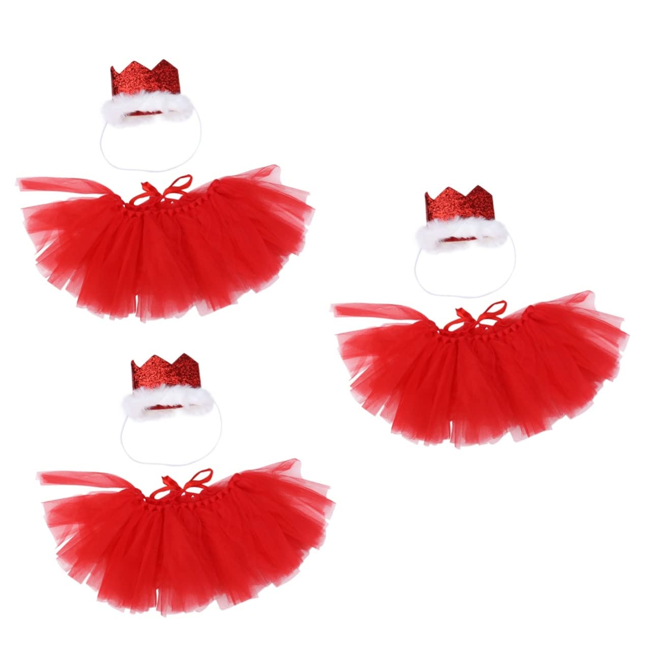 Robe tulle pour chien et couronne de cérémonie pour l'anniversaire de votre chiot