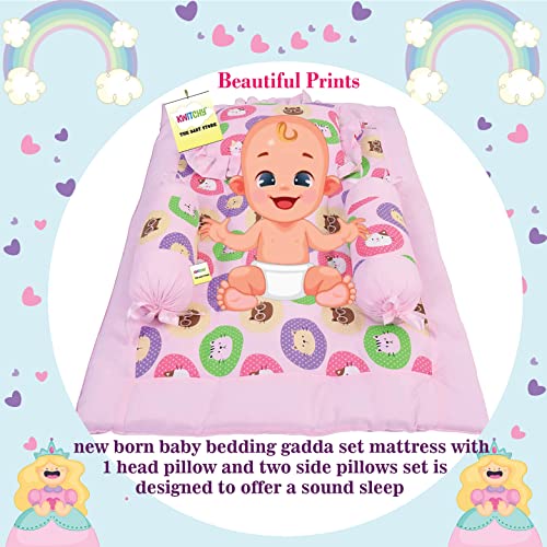 Image of Kwitchy Flat Bed Baby Bedding Set for New Born Essential Combo (0-6 Months) (4PCS Set)
