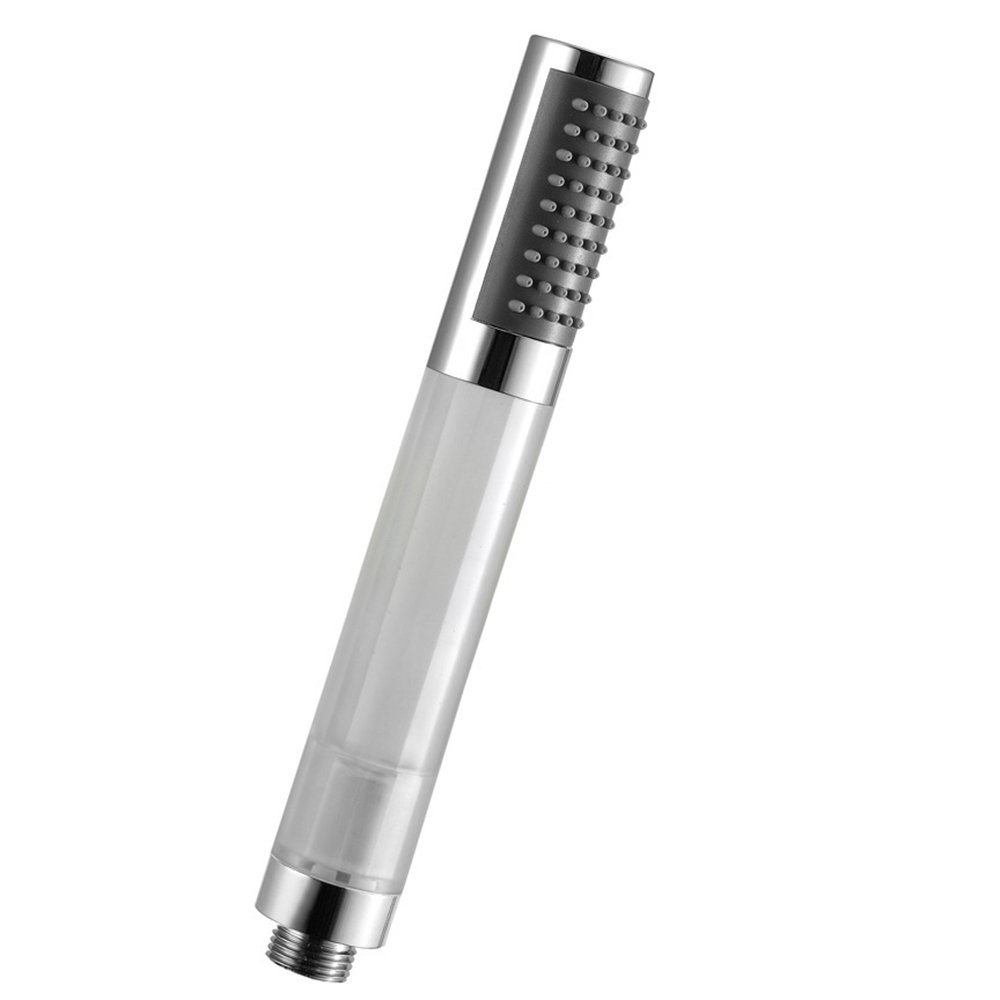 EBILUN LED Shower Head Filter 7Color Auto Changing Color Handheld Round LED Anion SPA Bathroom Shower Head Filter