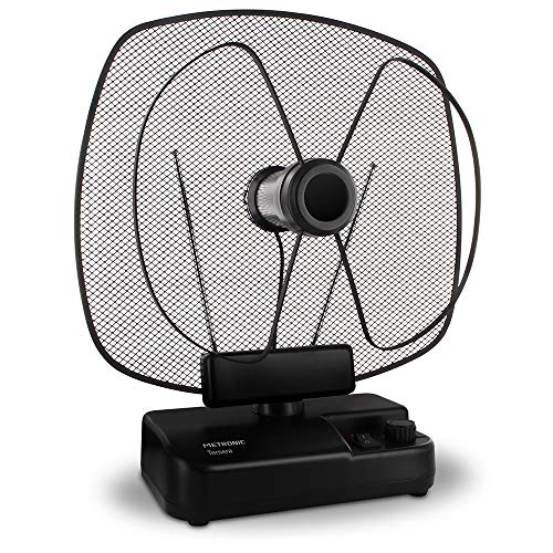 Metronic 426997 Antenne UHF/VHF Intérieure TNT- TERSERA gain 59 dB (gain réglable) Noir