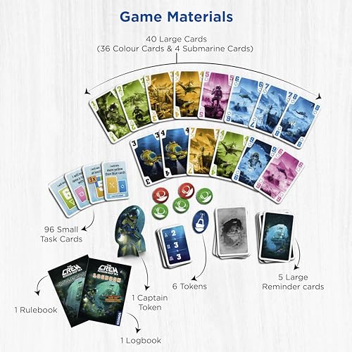 Image of The Crew - Mission Deep Sea | Card Game | Cooperative | 2 to 5 Players | Ages 10+ | Trick-Taking | 32 Levels of Difficulty | Endless Replayability