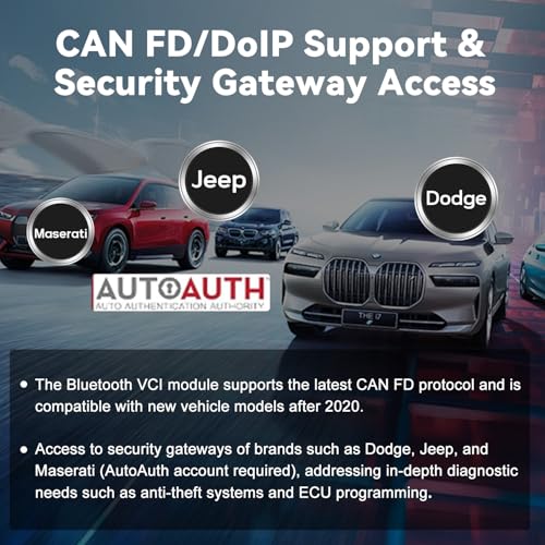Autel MaxiDiag MD909 PRO All-Systems OBD2 Diagnostic Scanner, 11 Services, CAN FD & DoIP, Upgraded from MD808PRO/MD906, FCA AutoAuth, Lifetime Free Updates, 1996+ US, Asian & European Vehicles - Image 6