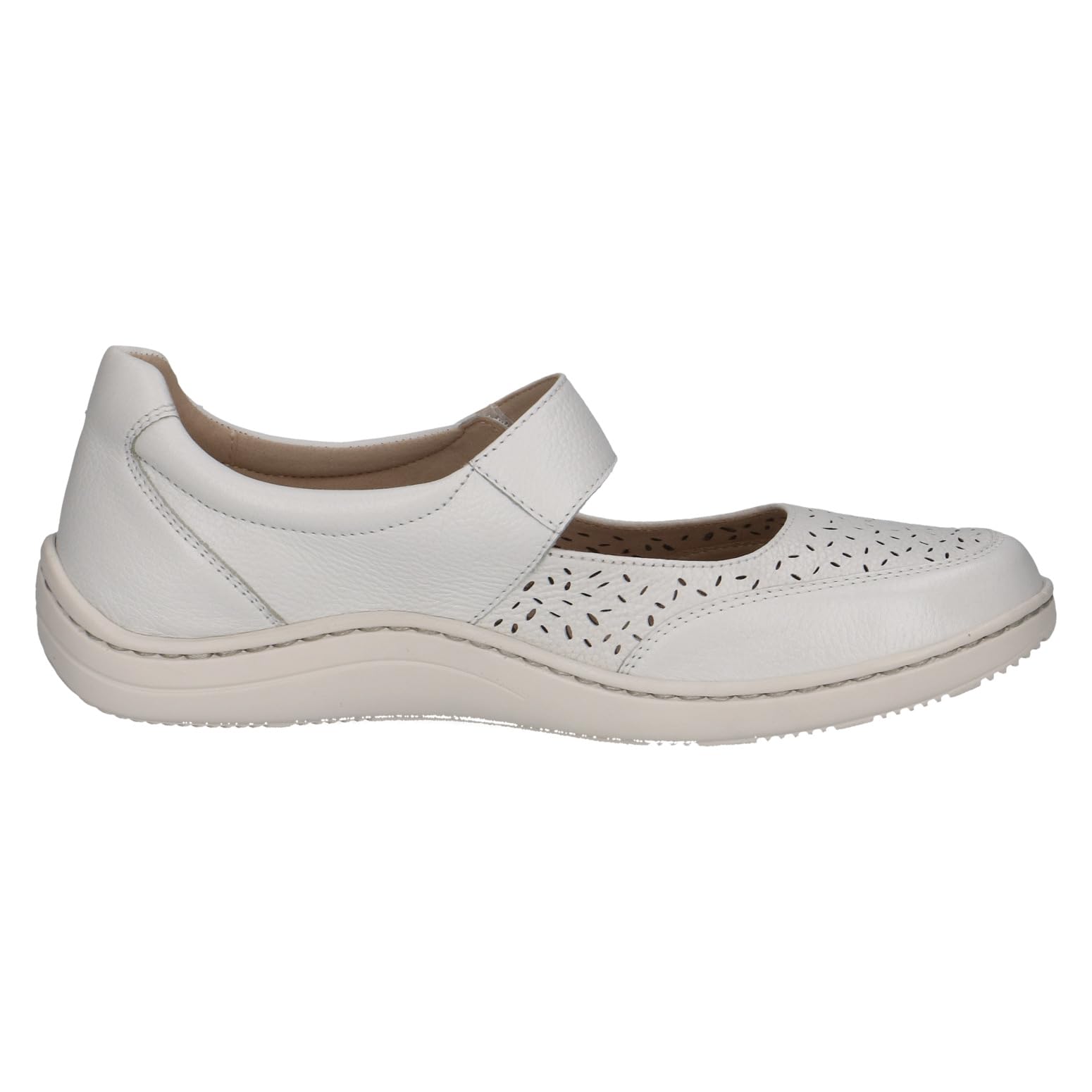 CAPRICE Comfort Damen Ballerinas aus Leder mit Riemchen