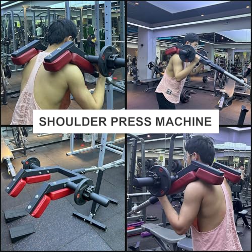 Image of Viking Press Landmine Handle for 2-Inch Barbell, Hack Squat T-Bar Row Attachment Strength Training Accessories, Shoulder Press Landmine Attachment Equipment