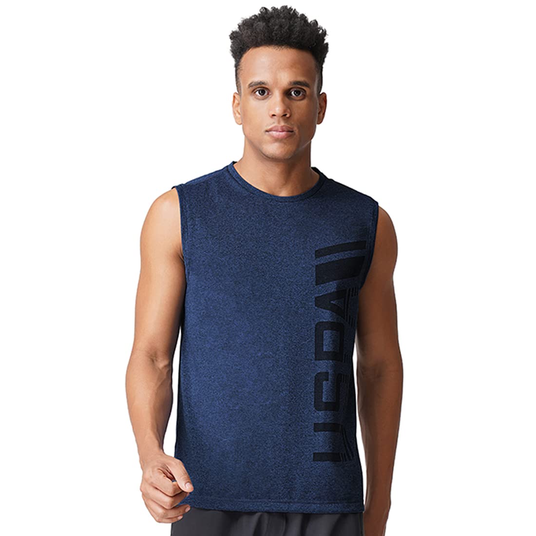 Men Sleeveless Regular Fit Brand Print Polyester I711 Vest - Pack of 1-image-13