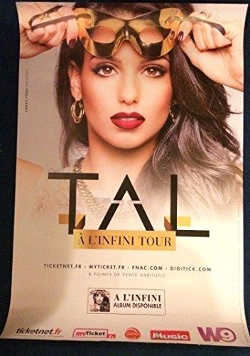 Affiche de concert Tal A L'Infini Tour grand poster mural de musique 80X120