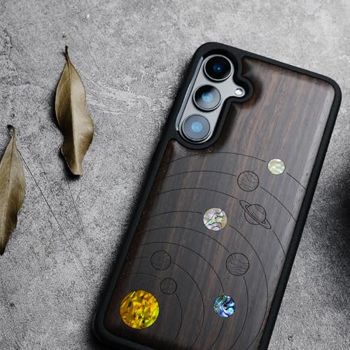 Coque unique Galaxy S25 bois cadeau idéal astronomie