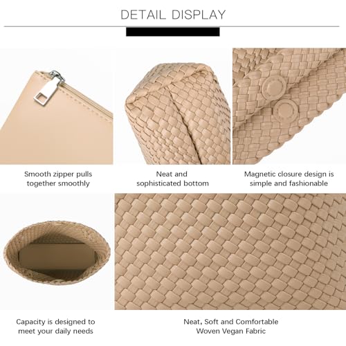 Image of Handbag and Purse for Women,Handmade Vegan Leather Summer Beach Travel Shoulder Bag | Travel-friendlyTote