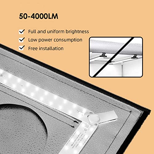 Fotostudio Set, Fotobox Lichtzelt 50×50×50 cm Tragbare Faltbares Studiobox, Foto Zelte Fotografie mit LED Beleuchtung, 4… – Bild 5
