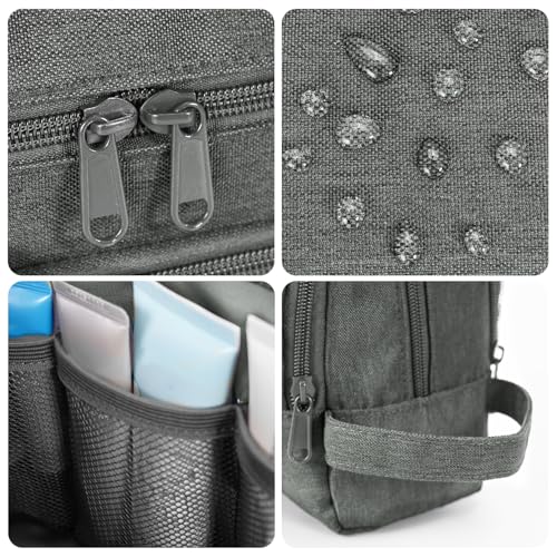 Image of WANDF Travel Toiletry Bag for Men, Small Dopp Kit for Toiletries