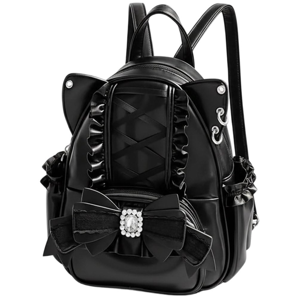 Sac à dos kawaii oreilles de chat idéal pour les salons de manga et sorties Y2K