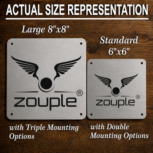 Image of Fixed Rate ZOUPLE Sign, 6 inchx6 inch, Dual Mount, JSL Brand Steel Laser Print