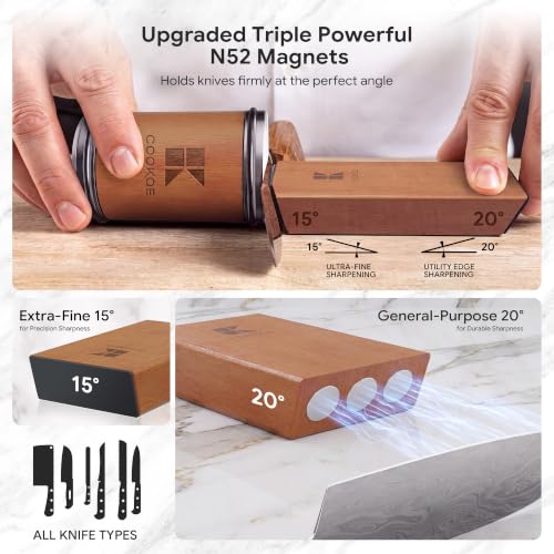 Kitchen Knife Sharpener Kit with Diamond & Ceramic Discs  - image 4