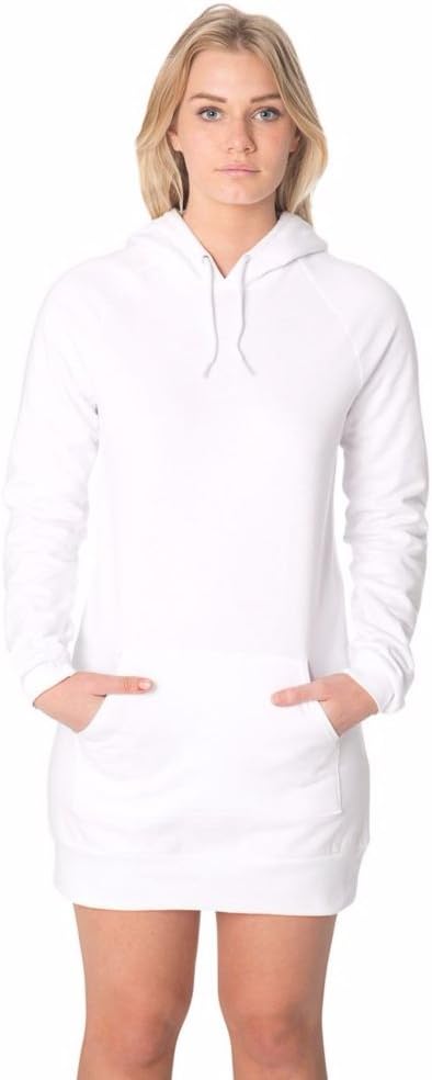 American Apparel California Fleece Pullover Raglan Hoodie Dress