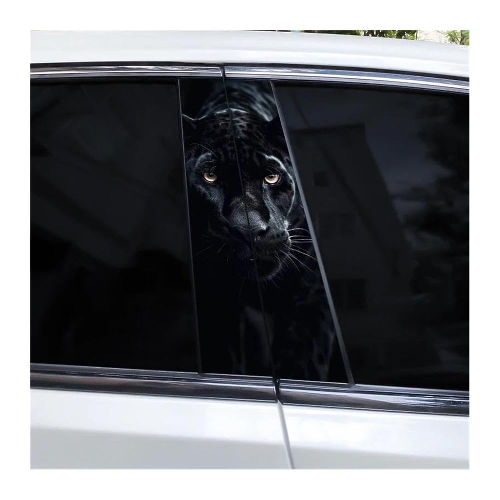 Body Parts 2pcs Animal Leopard Car B-Pillar Waterproof Decal(I)