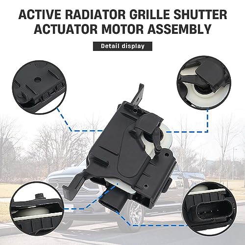 Active Radiator Grille Shutter Actuator Motor Assembly Replacement Compatible With 2013-2018 RAM 1500 2019-2021 RAM Classic 1500 3.6L 4.7L 5.7L ML.427 02787