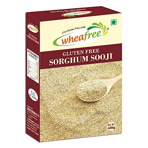 Image of Wheafree Gluten Free Flour (5kg) Certified Gluten Free & Wheafree Gluten Free Sorghum Sooji (Pack of 2 x 400g Each)