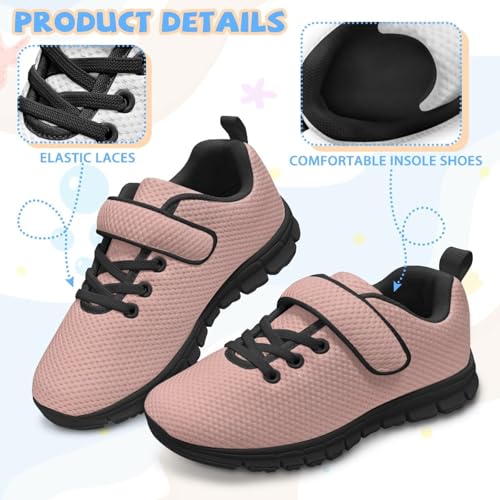 MARSVOVO Trendy Shoes for Kids Boys Girls Classic Hook and Loop Casual Sneakers Lightweight Running Non Slip Shoes 5