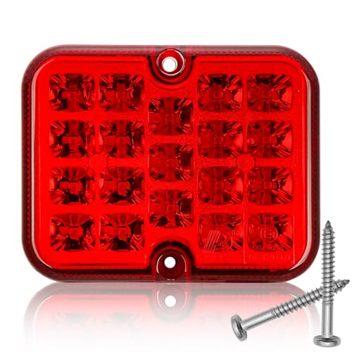 DARKGUARD 1 x LED Luz Antiniebla Trasera 12V 24V Roja Pilotos Luces Traseras Antiniebla Posterior para Remolque Coche Caravana Camión Impermeable Homologation ECE