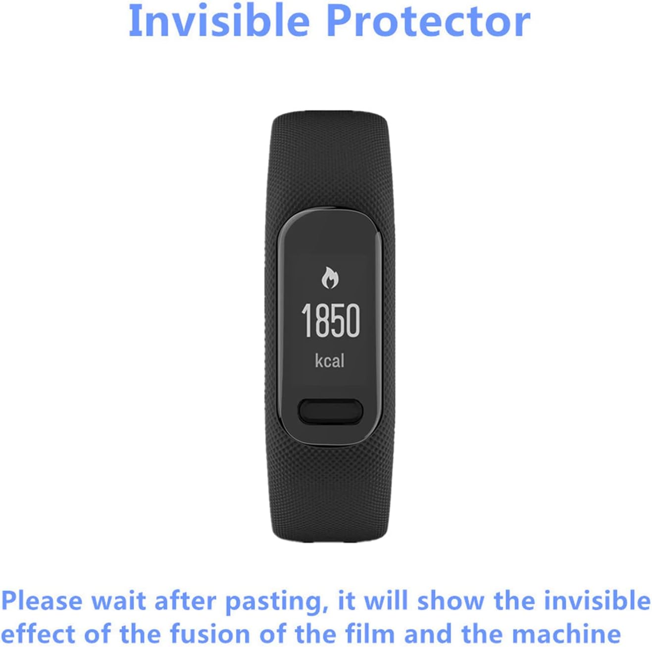 aemus 4 pack compatible with garmin vivosmart 5 screen protector fitness tracker tpu full coverage hd bubble self healing flexible film