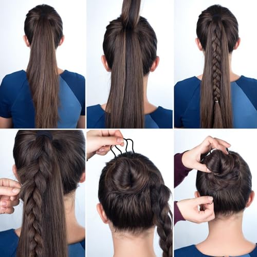 Set de 6 Peines Laterales de Metal para Cabello miniatura 6