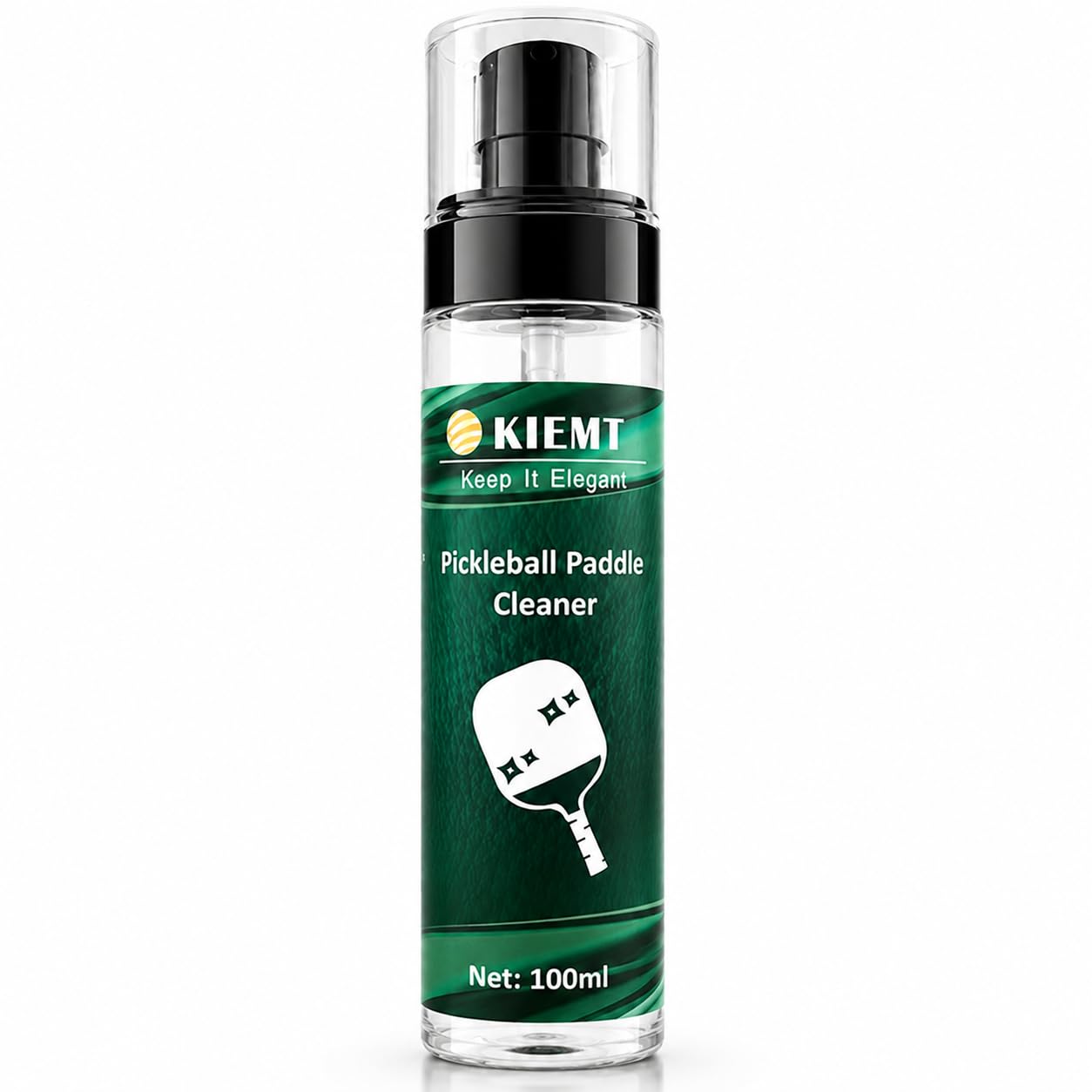 KIEMT Pickleball Paddle & Table Tennis Bat Cleaner Spray 100ml, Quick-Drying Racket Care for Carbon Fibre, Fibreglass, Composite and Ping Pong Paddles, Removes Dust, Oil and Grime