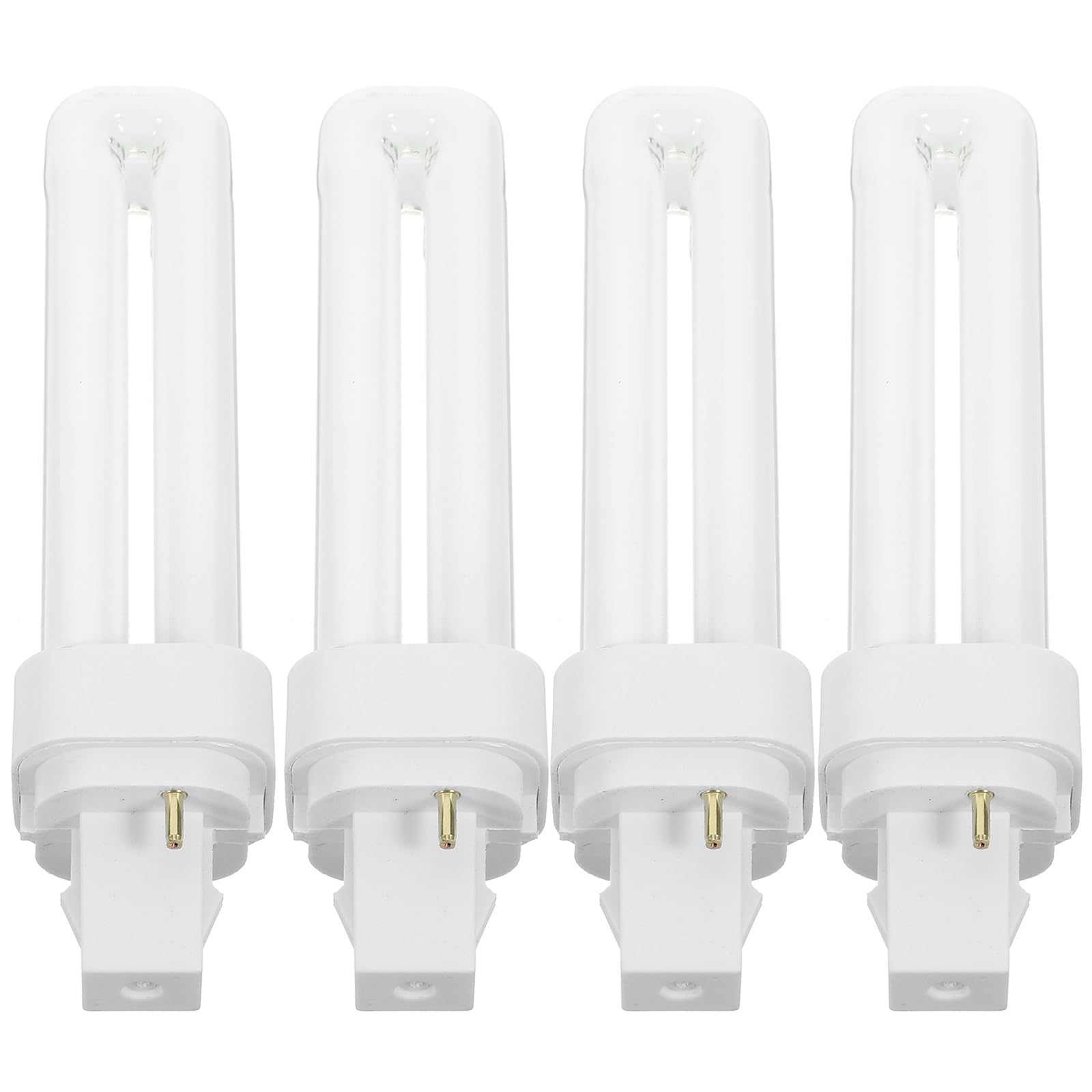 Lámparas de doble tubo 13w iluminación brillante para cocina y pasillos pack de 4